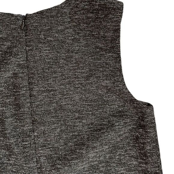 Theory Knit Virgin Wool Blend Charcoal Shift Dress Size 6 - Picture 8 of 9